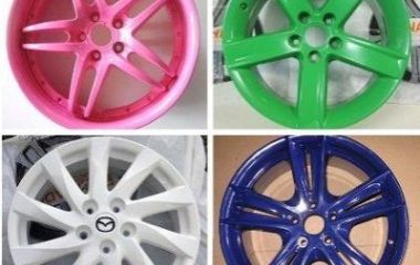 Покраска дисков автомобиля, применение автокраски в баллончике